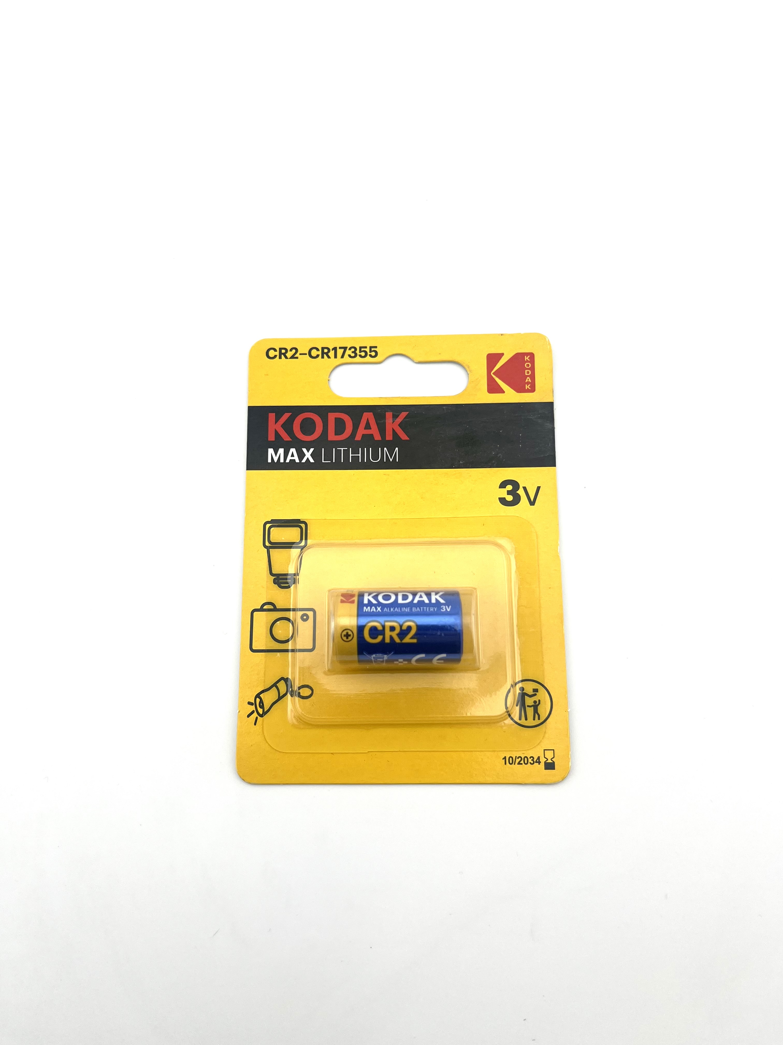 باتری لیتیومی کداک CR2 3V مدل CR17355